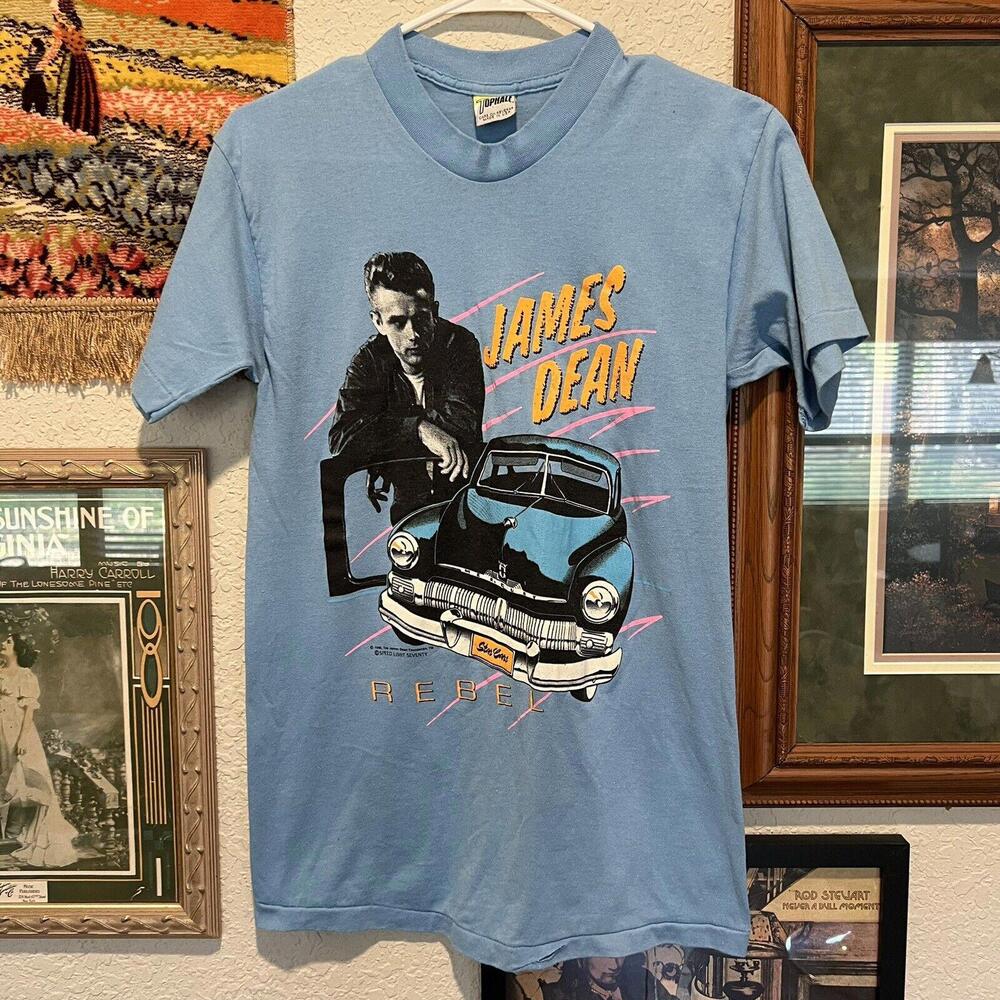 Vintage 1988 James Dean Rebel Classic Car Tour Shirt Size‎ Medium